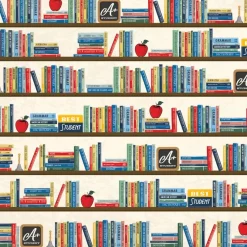 Papel Bright Bookshelf Back to School Carta Bella 30x30cm