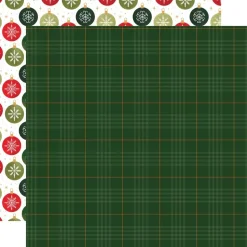 Papel Christmas Time Tartan Christmas Joy Echo Park 30x30cm