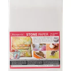 Papel de Piedra Lavable Blanco Stamperia 21x29
