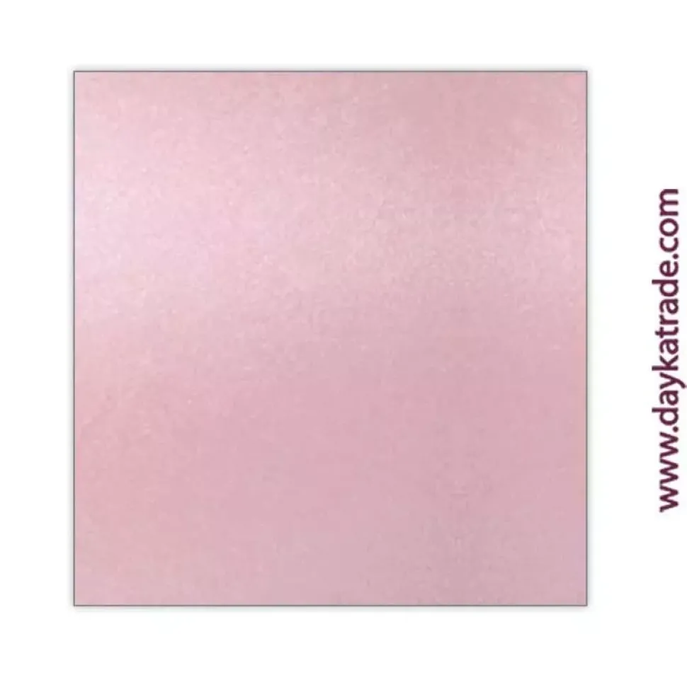 Papel de Scrapbooking Metálico Rosa Pétalo Dayka 30x30cm