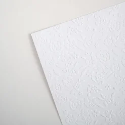 Papel embosado Peonias Edelweiss Lora Bailora 30x30cm