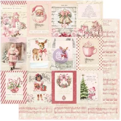 Papel Everday Is Christmas 25 & Peppermint Prima Marketing 30x30cm