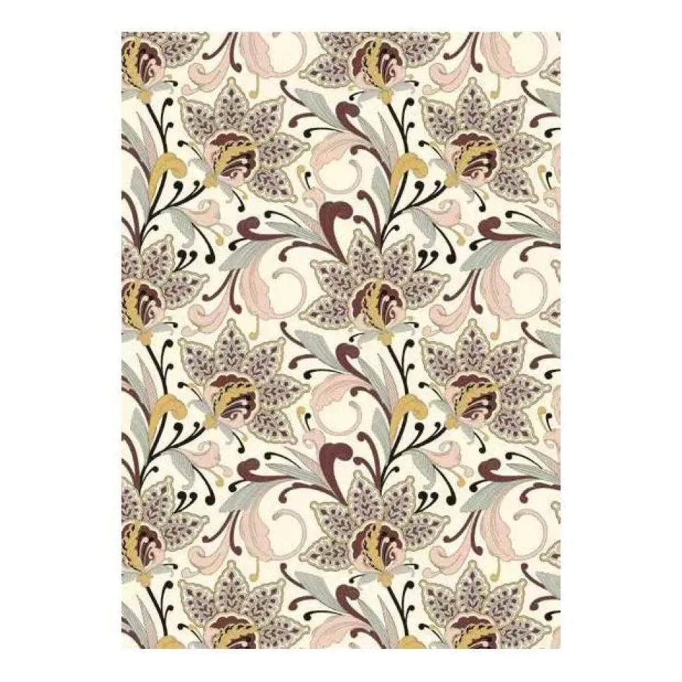 Papel Flores inspiración rusa Kartos 49,5x68cm