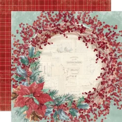 Papel Home for the Holidays Simple Vintage 'Tis The Season Simple Stories 30x30cm