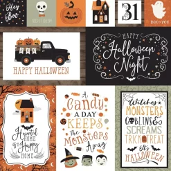 Papel Journaling Cards Spooky Echo Park 30x30cm