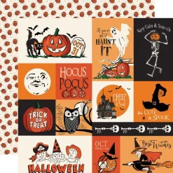 Papel Multi Journaling Cards Halloween Fun Carta Bella 30x30cm