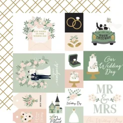 Papel Multi Journaling Cards Marry Me Echo Park 30x30cm