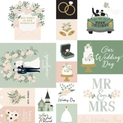 Papel Multi Journaling Cards Marry Me Echo Park 30x30cm