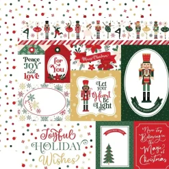 Papel Multi Journaling Cards Nutcracker Christmas Echo Park 30x30cm