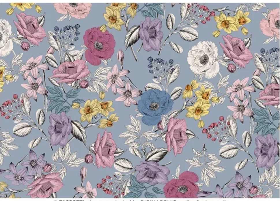 Papel Patrón floral Tassotti