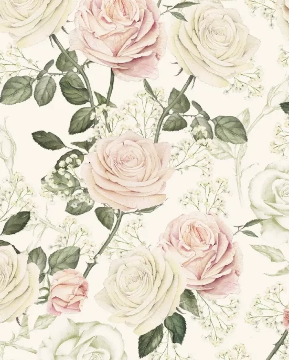 Papel Rosas rosas Tassotti