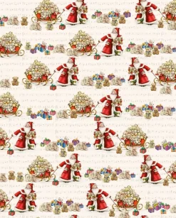 Papel Santa con sus regalos Tassotti