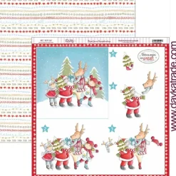Papel SCP-342 Amigos Vive la Navidad Dayka 30x30cm