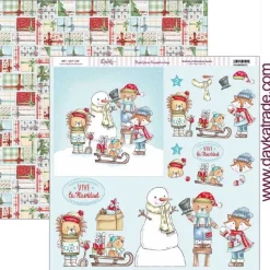 Papel SCP-339 Animales navideños Vive la Navidad Dayka 30x30cm