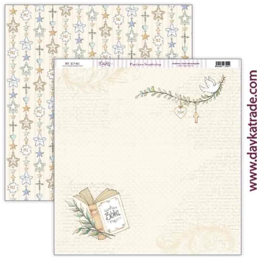 Papel SCP-691 Biblia Amor y Fe Dayka 30x30cm