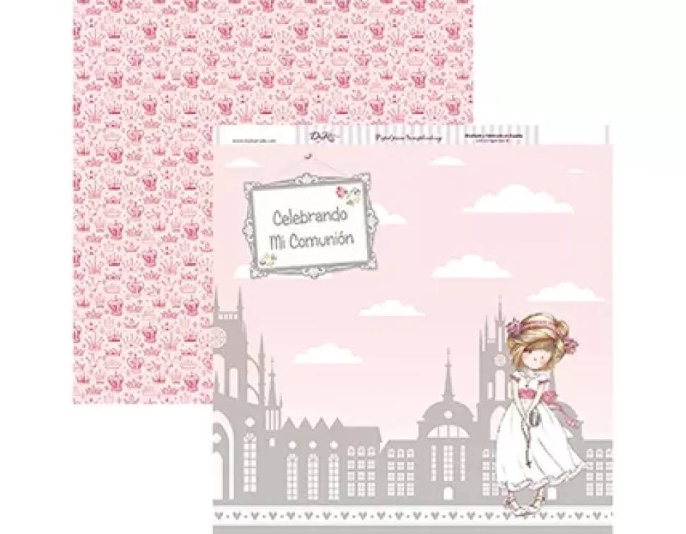 Papel SCP-142 Celebrando mi comunión Niña Dayka 30x30cm