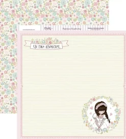 Papel SCP-179 Comunión niña trenza 30x30cm Dayka