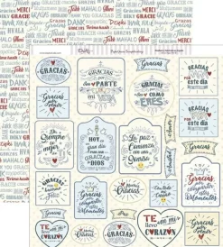 Papel SCP-190 Comunión niño etiquetas gracias 30x30cm Dayka