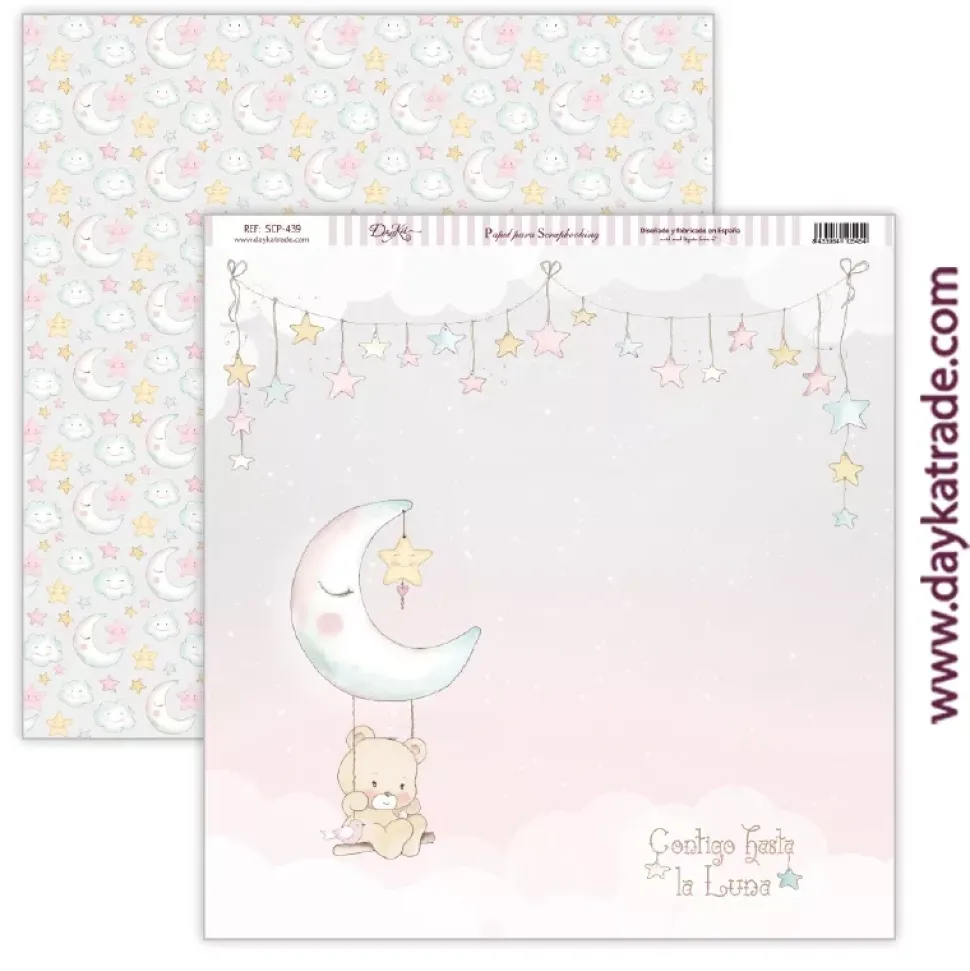 Papel SCP-439 Contigo hasta la luna Ha Nacido una Estrella Niña Dayka 30x30cm
