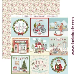 Papel SCP-289 Etiquetas de Navidad 30x30cm Dayka