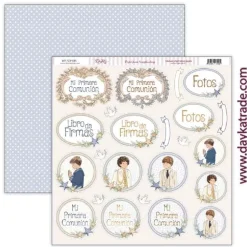 Papel SCP-695 Etiquetas niño Amor y Fe Dayka 30x30cm