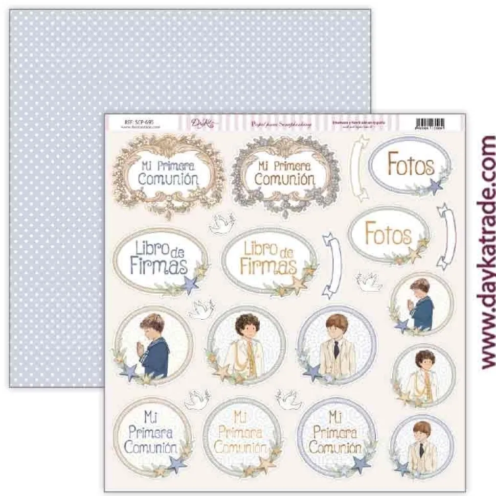 Papel SCP-695 Etiquetas niño Amor y Fe Dayka 30x30cm