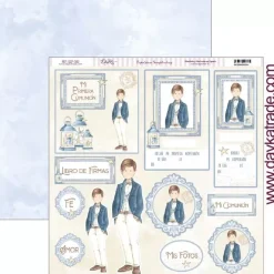 Papel SCP-382 Etiquetas niño comunión Dayka 30x30cm