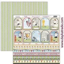 Papel SCP-658 Etiquetas Pasión por el Fútbol Dayka 30x30cm