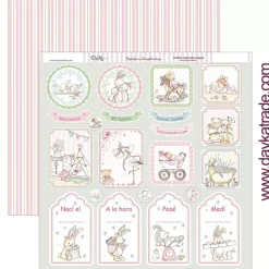 Papel SCP-263 Etiquetas percentil, día y hora nacimiento 30x30cm Dayka