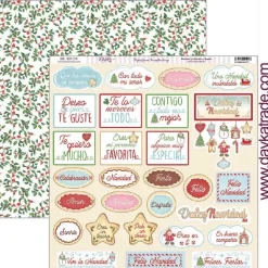 Papel SCP-345 Etiquetas Vive la Navidad Dayka 30x30cm