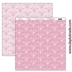 Papel SCP-527 Filigranas Rosa Bendiciones Niña Dayka 30x30cm