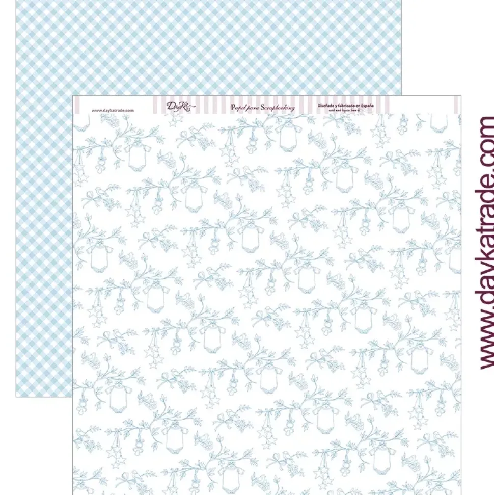 Papel SCP-277 Floral con pajaritos 30x30cm Dayka