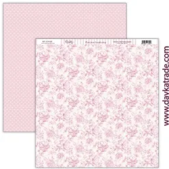 Papel SCP-685 Flores rosas Amor y Fe Dayka 30x30cm