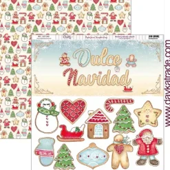 Papel SCP-340 Galletas Vive la Navidad Dayka 30x30cm