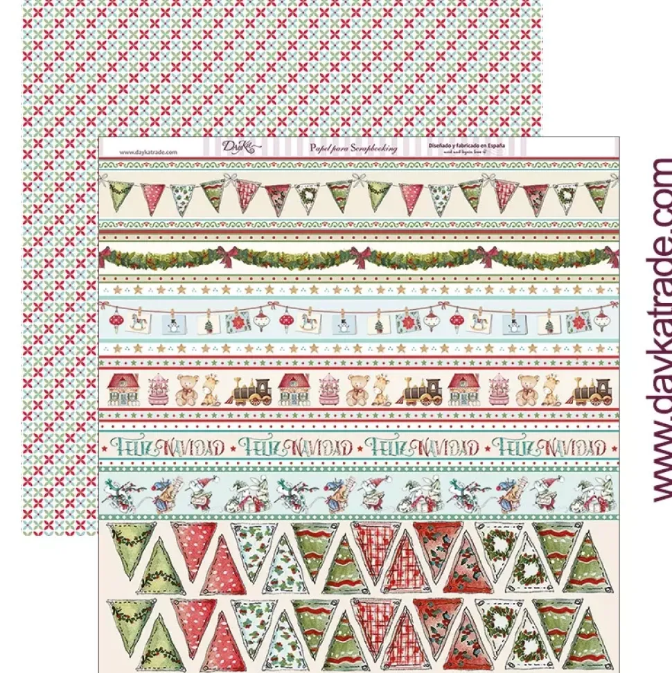 Papel SCP-288 Guirnaldas y banderines 30x30cm Dayka