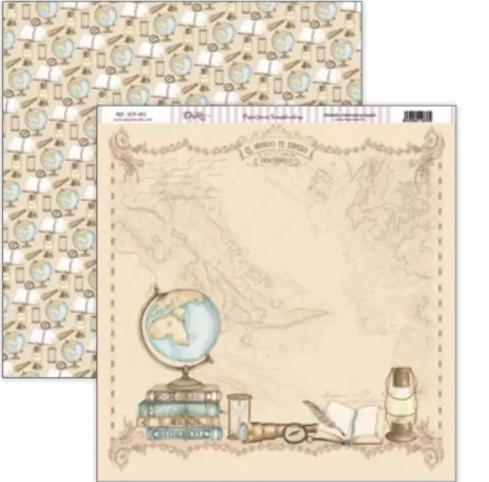 Papel SCP-493 Hoy Es Mi Día Niño Mapamundi Dayka 30x30cm