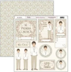 Papel SCP-483 Hoy Es Mi Día Niño Tarjetas y Recortables Dayka 30x30cm