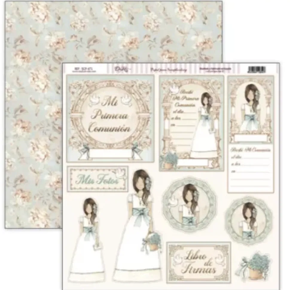 Papel SCP-471 Hoy Es Mi Día Niña Recortables y Tarjetas Dayka 30x30cm