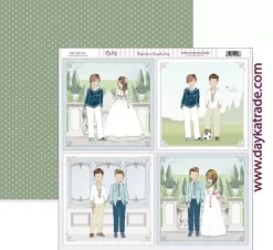 Papel SCP-434 Mi Primera Comunión Niño Escenas Dayka 30x30cm