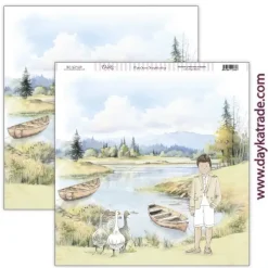 Papel SCP-639 Paisaje En Comunión con la Naturaleza 30x30cm