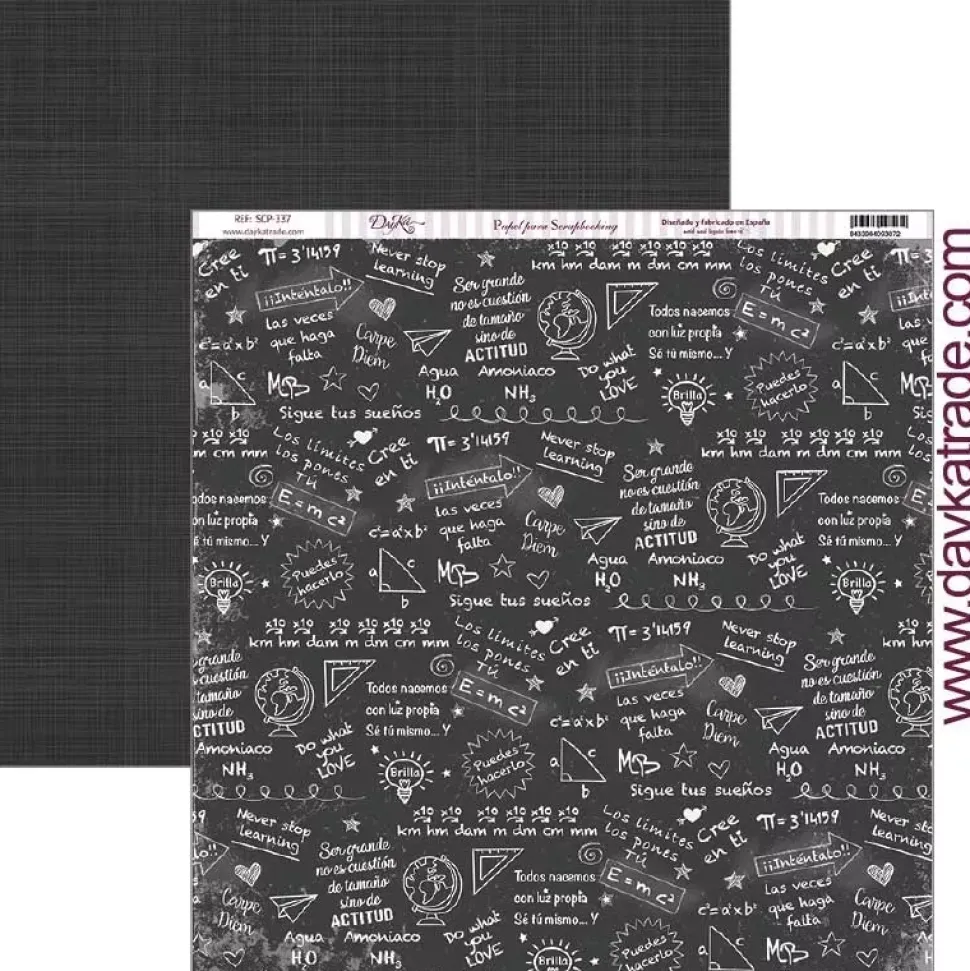 Papel SCP-337 Pizarra 30x30cm School Dayka