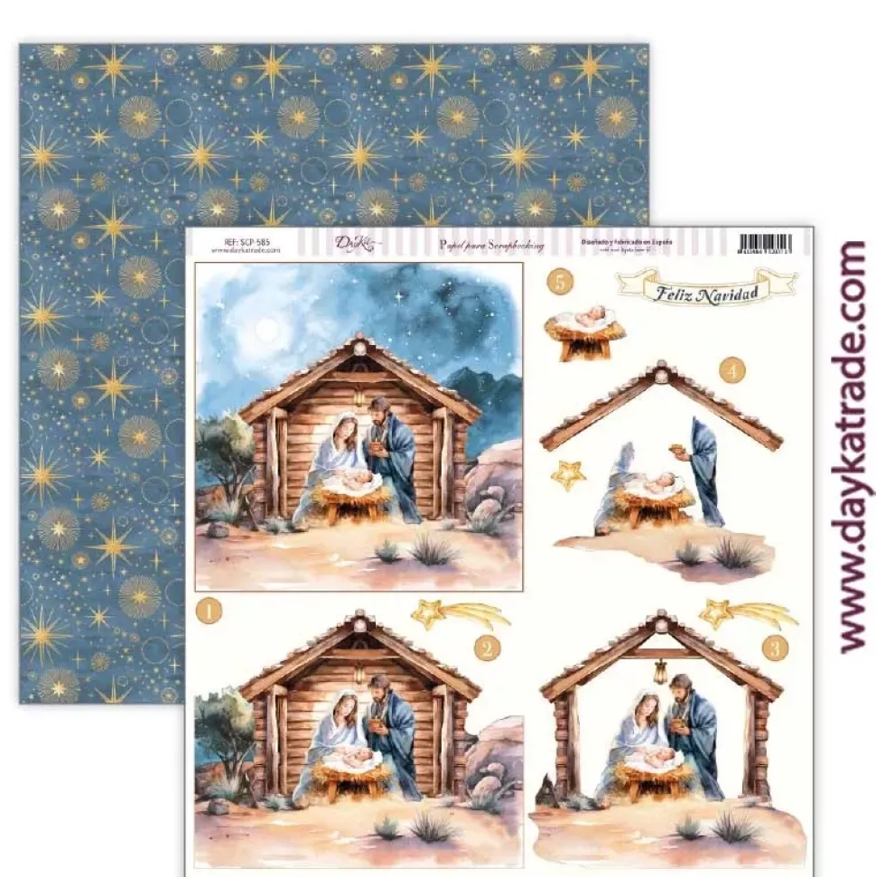 Papel SCP-585 Portal de Belén Una Navidad de Ensueño Dayka 30x30cm