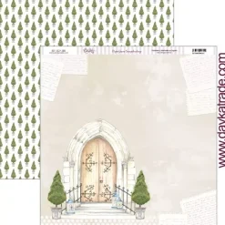 Papel SCP-380 Puerta Iglesia y arbolitos Dayka 30x30cm