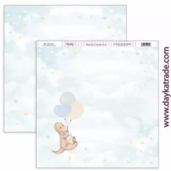 Papel SCP-613 Puro Amor Azules Dayka 30x30cm