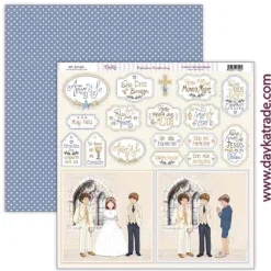 Papel SCP-693 Recortables etiquetas niño Amor y Fe Dayka 30x30cm