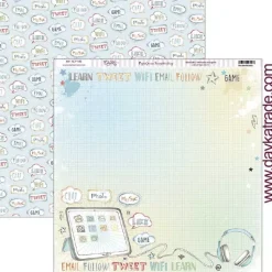 Papel SCP-330 Redes sociales School Dayka 30x30cm