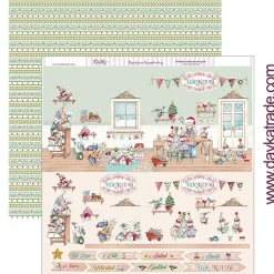 Papel SCP-286 Taller de Noel con juguetes 30x30cm Dayka