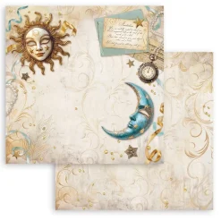 Papel Sol y Luna Masquerade Stamperia 30x30cm
