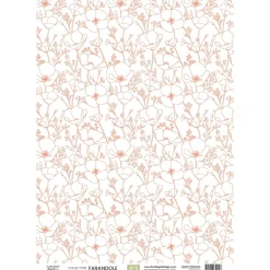 Papel vellum 03 Farandole Florilèges Design A4