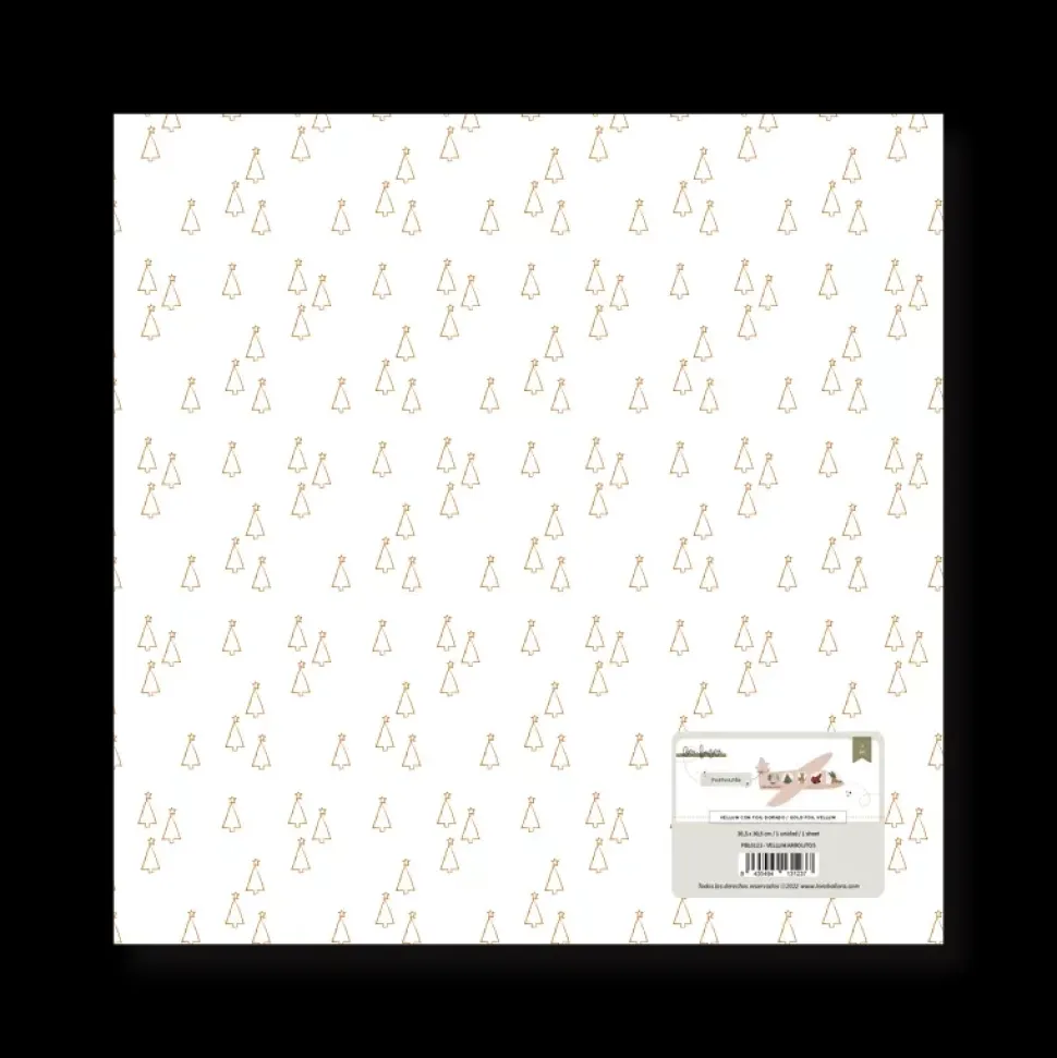 Papel Vellum Arbolitos Postcards Lora Bailora 30x30cm